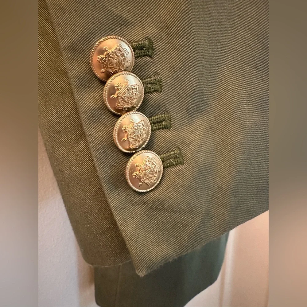 J. CREW Women’s Dark Olive Single-Button Blazer - Picture 4 of 5
